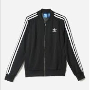 black adidas track jacket women's
